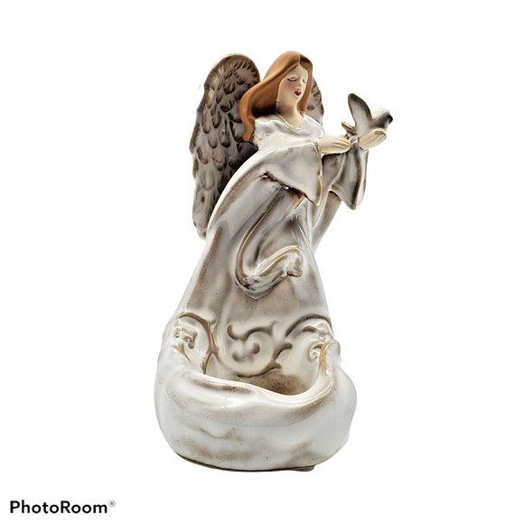 Yankee Candle Angel Wings Dove Tea Light Candle Holder Heavenly Angel Collection - Picture 6 of 6